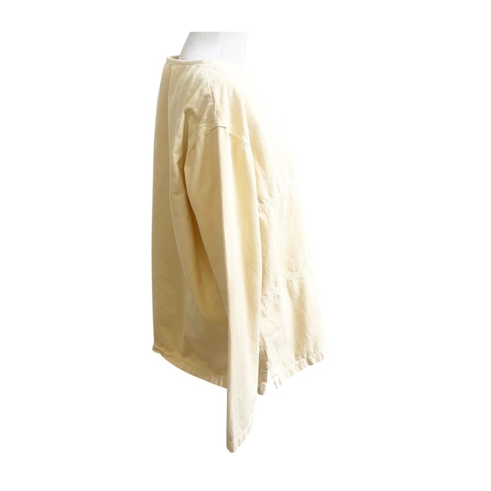 Marc Ware Tunic Top Women's XL Yellow Lagenlook Long Sleeve Pullover Cottagecore - Picture 5 of 10